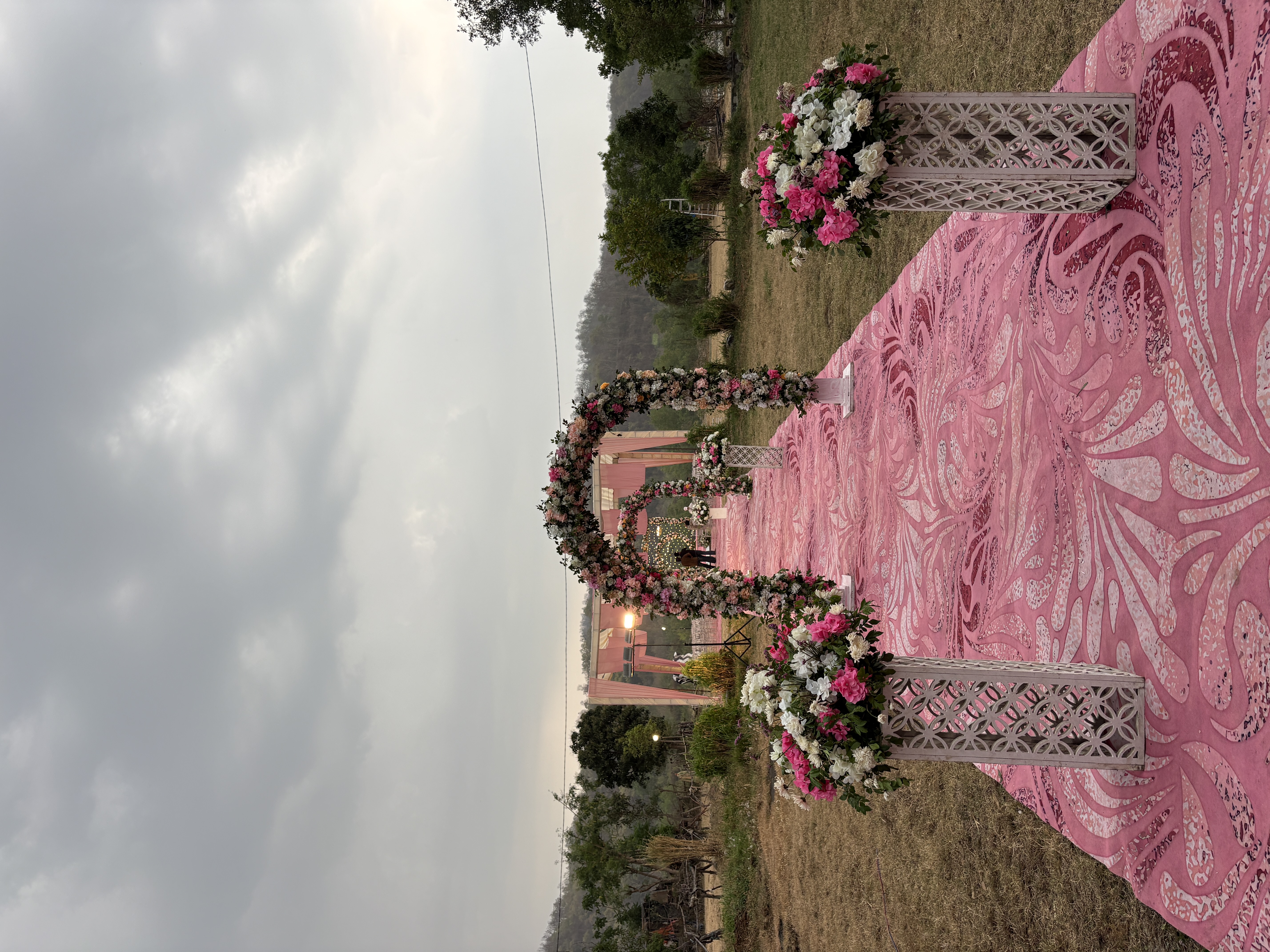 Riverside wedding photo at Corbett Wild Resort